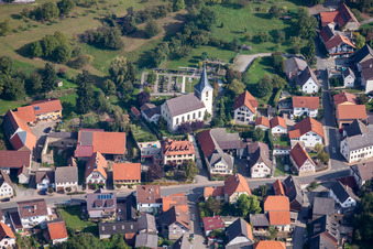 St. Lawrence Church in the district Adersbach in Sinsheim in the state Baden-Wuerttemberg, Germany