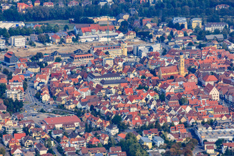 Old town from the south in Bad Mergentheim in the state Baden-Wuerttemberg, Germany
