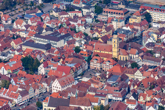 St. John's Cathedral in the old town in Bad Mergentheim in the state Baden-Wuerttemberg, Germany