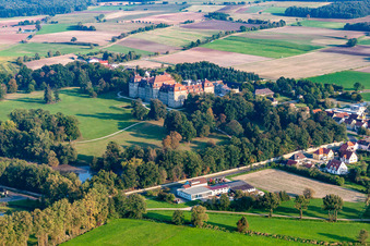 Building complex in the park of the castle Schloss Weissenstein in the district Schloss Weissenstein in Pommersfelden in the state Bavaria, Germany