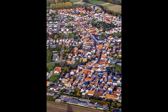 Wörthstr in Hördt in the state Rhineland-Palatinate, Germany from above