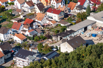 Garden City settlement in Kandel in the state Rhineland-Palatinate, Germany out of the air