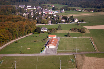 Aerial photograpy of Drachenbronn-Birlenbach in the state Bas-Rhin, France