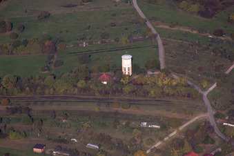 Water tower in the district Büchelberg in Wörth am Rhein in the state Rhineland-Palatinate, Germany