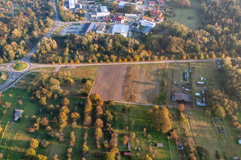 Jockgrim in the state Rhineland-Palatinate, Germany out of the air