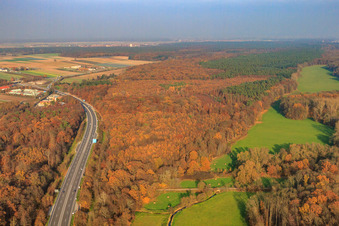 Otterbach lowlands on the A65 in Kandel in the state Rhineland-Palatinate, Germany