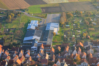 DBK extension in the Unterkandler Gardens in Kandel in the state Rhineland-Palatinate, Germany out of the air