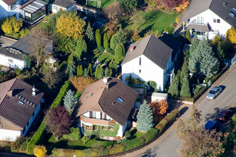 Aerial photograpy of Klingbachstr in Steinweiler in the state Rhineland-Palatinate, Germany