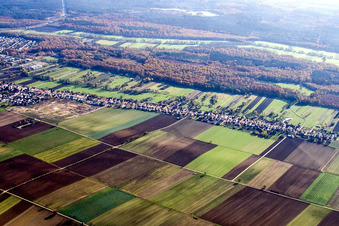 Saarstrasse from the north in Kandel in the state Rhineland-Palatinate, Germany