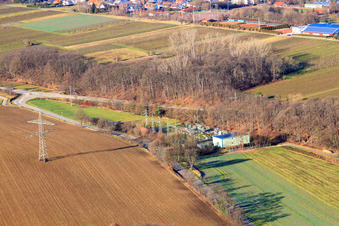 Substation on the B38 in Dörrenbach in the state Rhineland-Palatinate, Germany