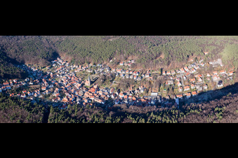 Panorama from the local area and environment in Doerrenbach in the state Rhineland-Palatinate