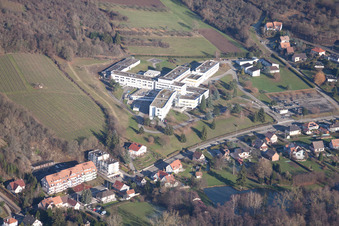 Aerial photograpy of Hospital in Wissembourg in the state Bas-Rhin, France
