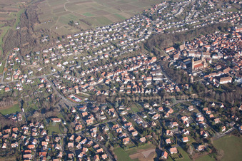 Wissembourg in the state Bas-Rhin, France out of the air