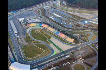 Hockenheimring Baden-Württemberg Motodrom in Hockenheim in the state Baden-Wuerttemberg, Germany out of the air