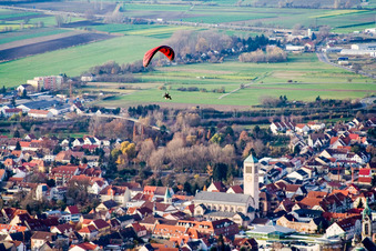 City Church from the south in Hockenheim in the state Baden-Wuerttemberg, Germany