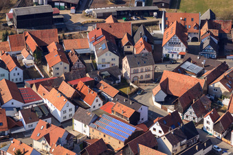 Town hall of the local community in Neupotz in the state Rhineland-Palatinate, Germany