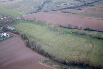 Racetrack in the district Billigheim in Billigheim-Ingenheim in the state Rhineland-Palatinate, Germany