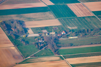 Aerial photograpy of Harthausen in the state Rhineland-Palatinate, Germany