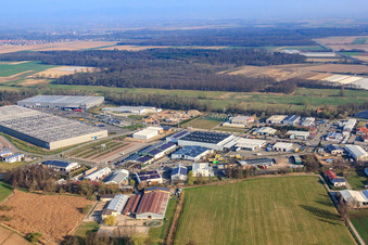 Zufall Logsistcs in the Horst industrial park in the district Minderslachen in Kandel in the state Rhineland-Palatinate, Germany