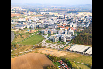 SAP Deutschland SE & Co. KG in Walldorf in the state Baden-Wuerttemberg, Germany from a drone
