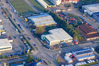 Horstring in the district Minderslachen in Kandel in the state Rhineland-Palatinate, Germany from above