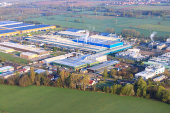 LANDAU OST industrial area with RONAL GmbH in Landau in der Pfalz in the state Rhineland-Palatinate, Germany