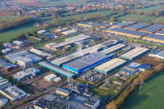 Aerial view of LANDAU OST industrial area with RONAL GmbH in Landau in der Pfalz in the state Rhineland-Palatinate, Germany