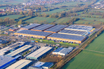 LANDAU EAST industrial park with Michelin Tire Factory. LANDAU in Landau in der Pfalz in the state Rhineland-Palatinate, Germany