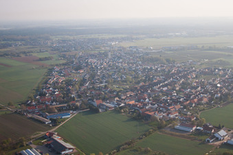 District Lachen in Neustadt an der Weinstraße in the state Rhineland-Palatinate, Germany viewn from the air