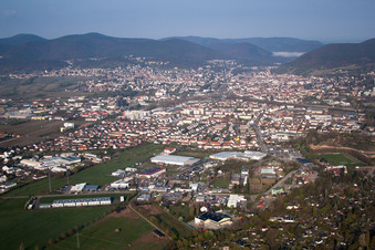 Drone image of Neustadt an der Weinstraße in the state Rhineland-Palatinate, Germany