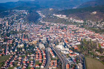 Railroad station in Bad Dürkheim in the state Rhineland-Palatinate, Germany