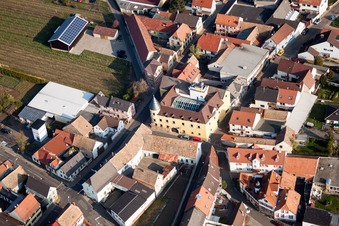 Centre of village of Herxheim am Berg in the state Rhineland-Palatinate, Germany