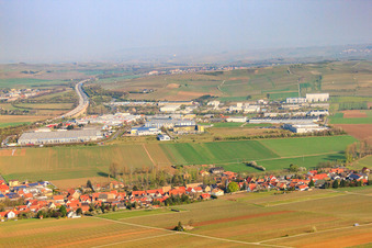 Industrial area EAST with TST GmbH in Alzey in the state Rhineland-Palatinate, Germany