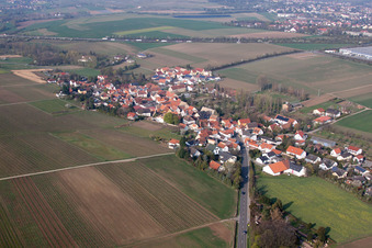 Village view in Gau-Heppenheim in the state Rhineland-Palatinate, Germany