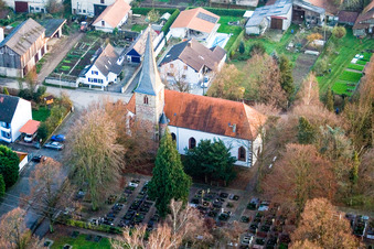 Church building of the Wolfgangs-church in the village of in Freckenfeld in the state Rhineland-Palatinate