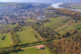 City view from the east in Oppenheim in the state Rhineland-Palatinate, Germany