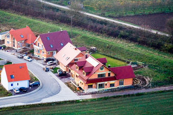 New development area in the northeast, An der Anhaide in the district Schaidt in Wörth am Rhein in the state Rhineland-Palatinate, Germany