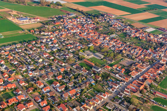 Ottersheim Primary School with school and cultural hall in Ottersheim bei Landau in the state Rhineland-Palatinate, Germany