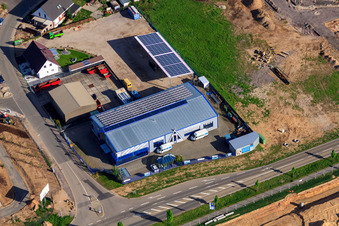 North Ring in Rülzheim in the state Rhineland-Palatinate, Germany out of the air