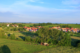 Aerial photograpy of In Billigheimer Bruch in Hergersweiler in the state Rhineland-Palatinate, Germany