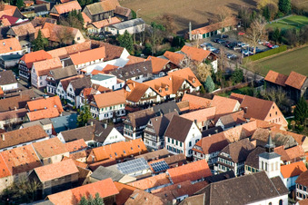 Complex of the hotel building Hotel Zur Krone in the district Hayna in Herxheim bei Landau (Pfalz) in the state Rhineland-Palatinate