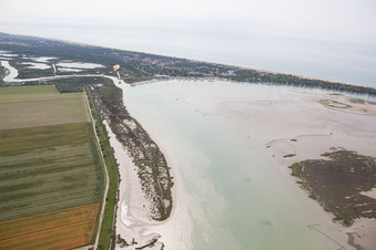Aerial photograpy of Tragole in the state Veneto, Italy