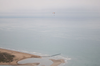Oblique view of Tragole in the state Veneto, Italy