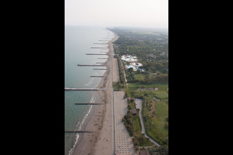 Aerial photograpy of Duna Verde in the state Veneto, Italy