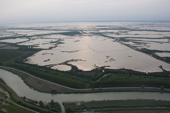 Drone image of Jesolo in the state Metropolitanstadt Venedig, Italy
