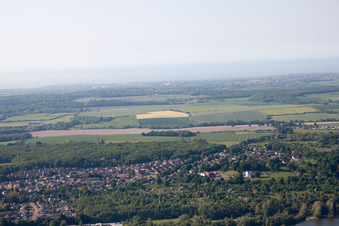 Aerial view of Fordwich in the state England, Great Britain