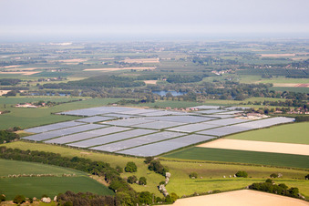 Aerial photograpy of Fordwich in the state England, Great Britain