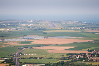 Aerial photograpy of Bishopstone in the state England, Great Britain