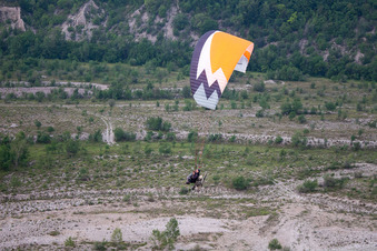 Cavasso Nuovo in the state Pordenone, Italy from above