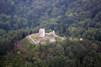 Aerial photograpy of Solimbergo in the state Friuli Venezia Giulia, Italy